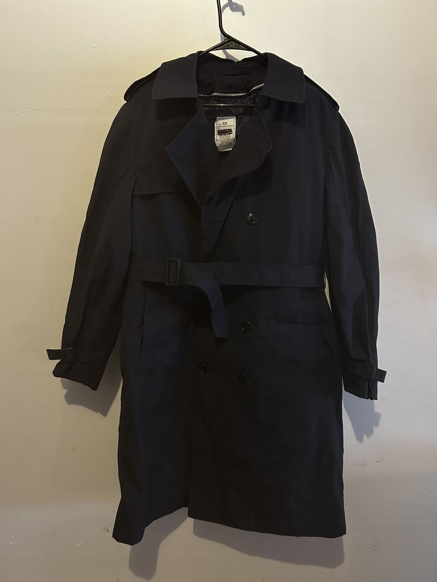 Mens USAF Air Force 42L All weather Coat LINER Trench Rain 8405