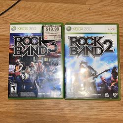 Rock Bad 3 And Rock Band 2 For Xbox 360 Take Both For 40