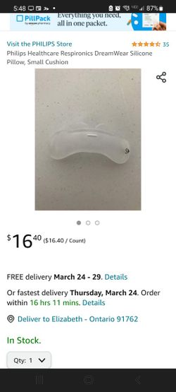 Philips Respironics DreamWear silicone Pillow