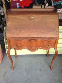 Awesome oak antique desk