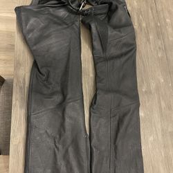 Harley Davidson Deluxe Leather Chaps Men’s Large 
