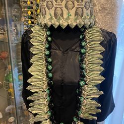 Kukui beads money graduation lei