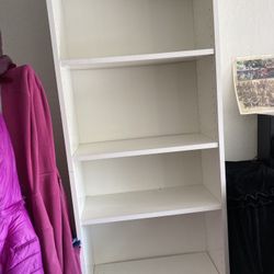 IKEA 6 Shelves White Tall Bookshelf 6’6”x24”x11”