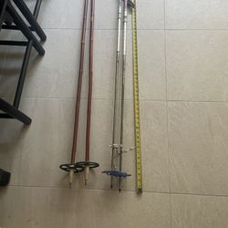 2 Pairs Of Ski Poles 