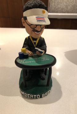 Humberto Brenes Autographed bobble head from the World Series of Poker.