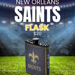 New Orleans Saints Flask