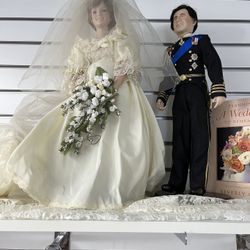  Diana Princess Of Wales Porcelain Doll Wedding Edition