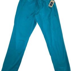 Cherokee Workwear Scrubs Men Natural Rise Jogger WW012 TLB Teal Size Large