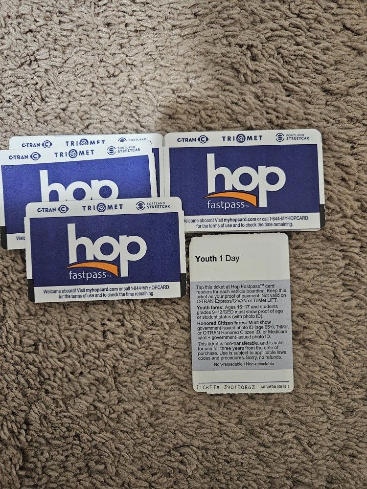 All day pass Trimet Youth Tickets