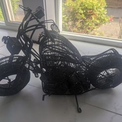 Wire Motorcycle Sculpture
