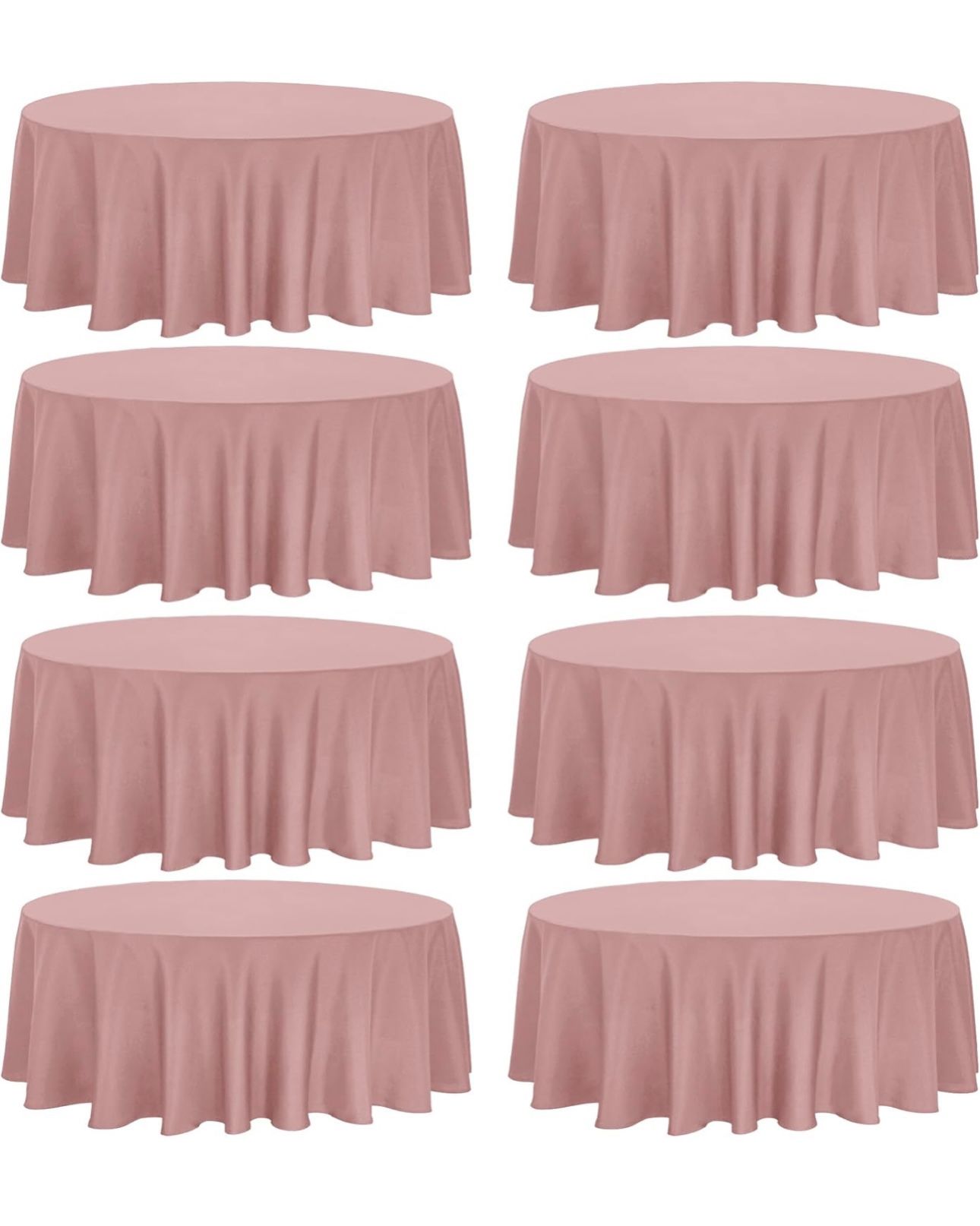 12 Round Dusty Rose Table