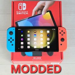 Nintendo Switch OLED 1TB | 200 Games | 10,000 Retros | Movies |Fre-eShop|
