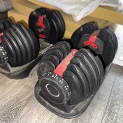 Bowflex Set Of Dumbbells Adjustable 