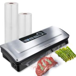 POTANE Precision Vacuum Sealer Machine, Powerful Pro Vacuum Food Sealer, 8-in-1 Easy Presets, 4 Food Modes, Dry&Moist&Soft&Delicate with Starter Kit,