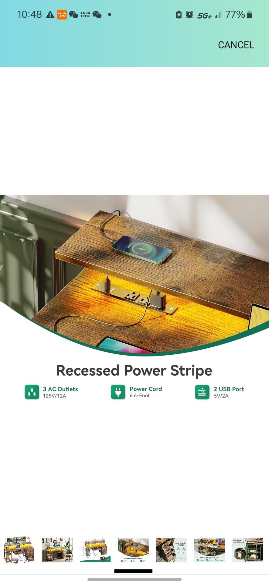 F486 $130 AODK 63 Inch Computer Desk