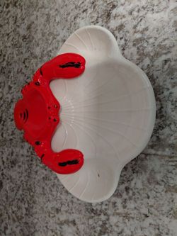 Red Crab Serving Platter