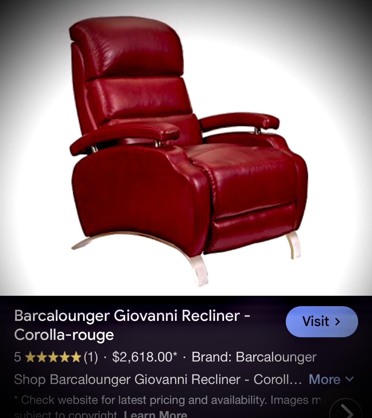 Barcalounger Giovanni Recliner - Corolla-rouge