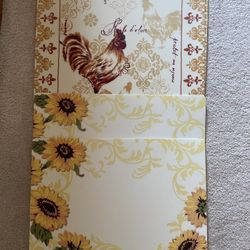 Two Large Sets Of Foam Backed Placemats 