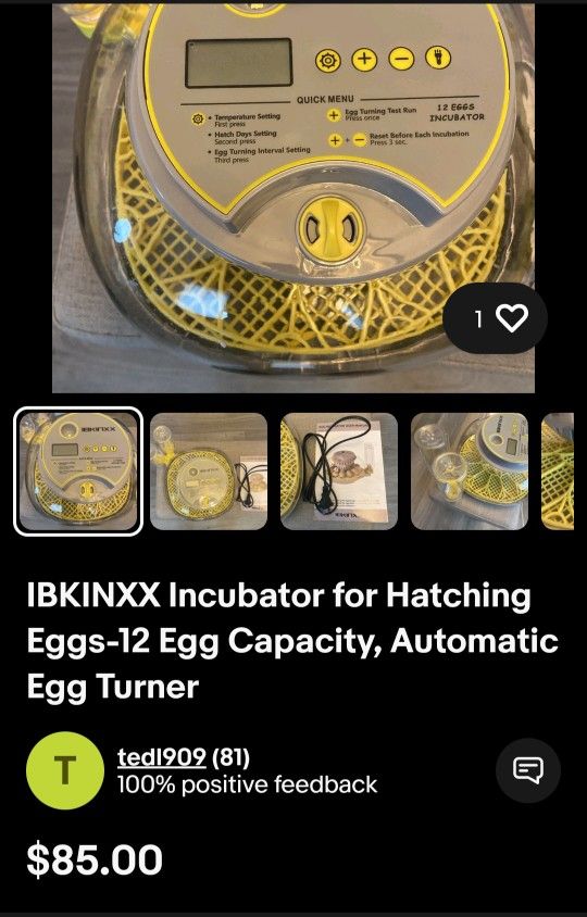 Ibkinxx Incubator for Hatching Eggs