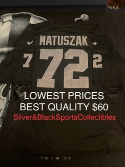LAS VEGAS RAIDERS JOHN MATUSZAK STITCHED JERSEY SMALL UP TO 6XL