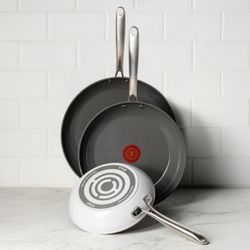 T-fal Ceramic Non-Stick Frypan Set, 3-piece=X4-47