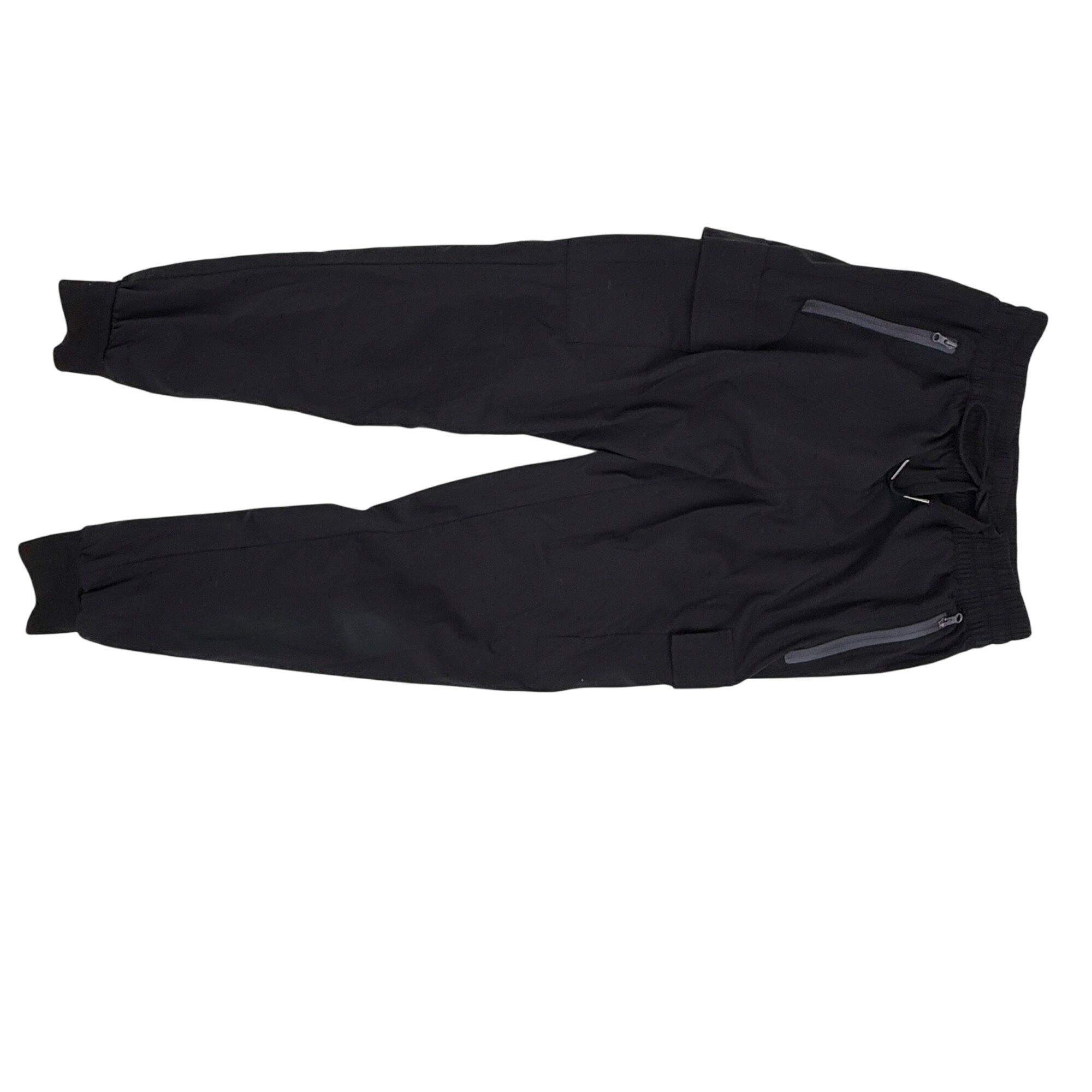 Libin Boy's Cargo Joggers Pants Quick-Dry Active Pull-On Lightweight Pants Black Size L