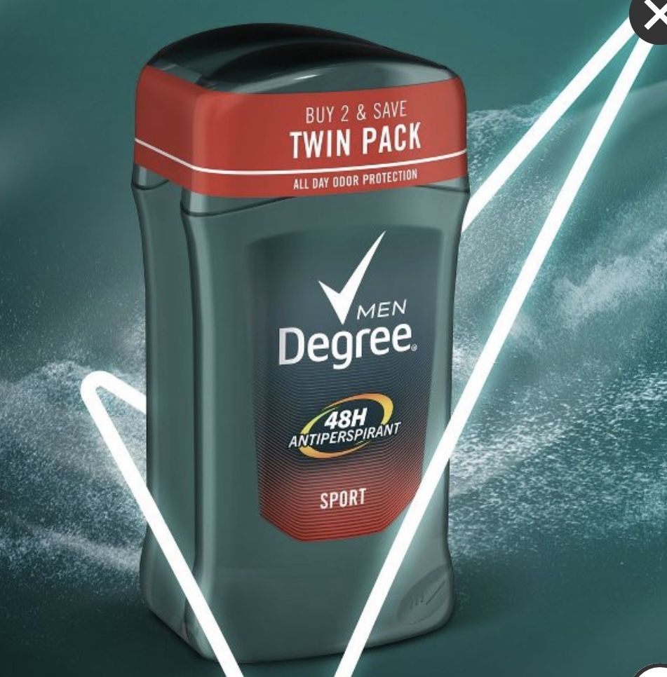 Degree Men Sport 48-Hour Antiperspirant & Deodorant Stick Pack Of 2 - 2.7oz Each