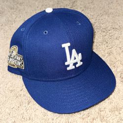 2020 MLB World Series Los Angeles Dodgers New Era On Field Fitted Hat 7 3/8