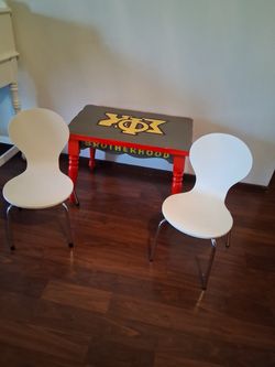 Table and chairs