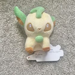 NEW WITH TAG Leafeon Pokémon Plush Doll - Pokémon Center Poke Doll