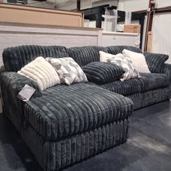 New Gun Metal Midnight Madness Sectional
