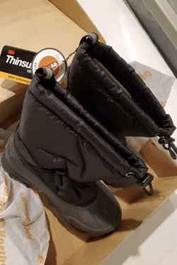 Northside big kids black snow boots size 2