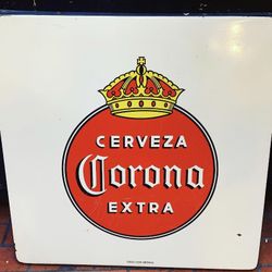 Porcelain Cerveza Corona Extra Sign