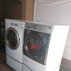 Beautiful GE Washer And Kenmore Gas Dryer.