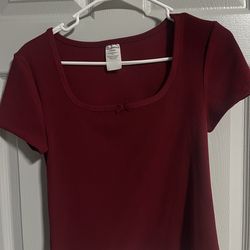 no boundaries cherry red shirt