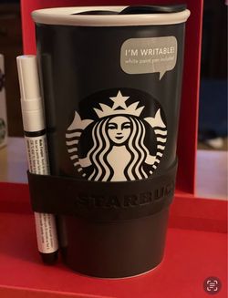 Starbucks 2016 ceramic writeable cup with pen