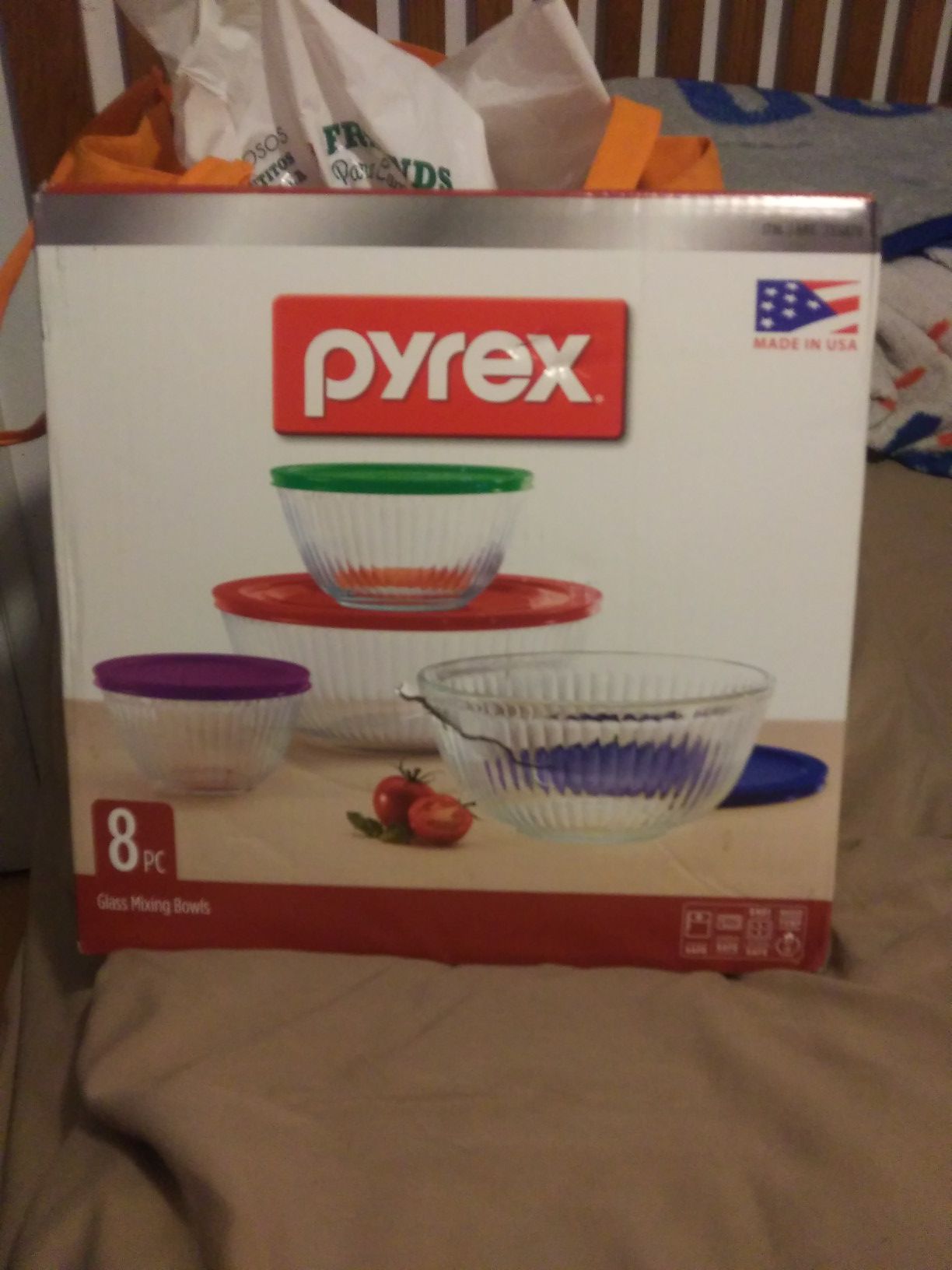 Pyrex glass containers