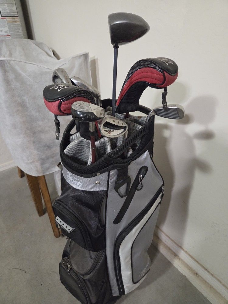 TOUR X PREMIER GOLF BAG AND CLUBS!