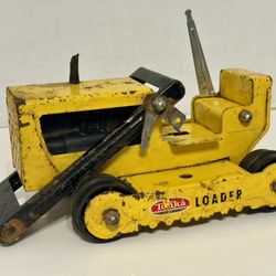 Vintage Tonka Loader Bulldozer Yellow Pressed Steel
