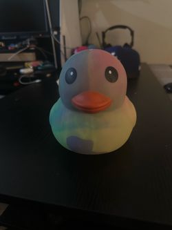 Toymendous Laffy Quacks Jumbo Tie Dye Swirl Squishy Duck Squeeezy NWT #6