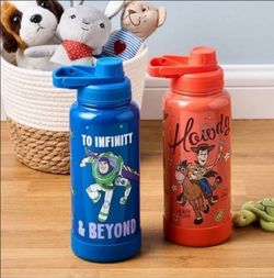 New disney Toy story woody or buzz lightyear stainless steel water pour tumbler