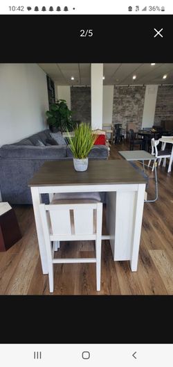 3PC Counter Height Set,with USB