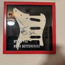 Autographed Steve And Nuno Bettencourt Pick Guard