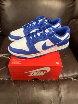 Nike Dunk Low White Hyper Royal size 11