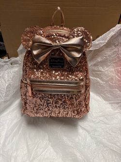 Lounge fly Disney rose gold mini backpack