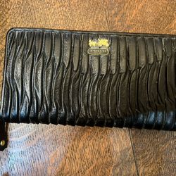 Coach Pleated Leather Madison Wallet - New