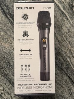 Dolphin MCX10 UHF Wireless Mic System 48-Channel Tested w/ Box – Pro Audio