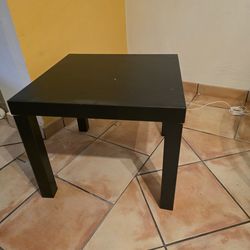 Small Dark Brown Square Table