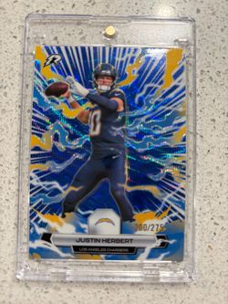 Justin Herbert Topps Ripped Football