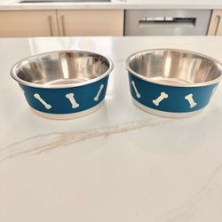 Stainless steel doggie bowls